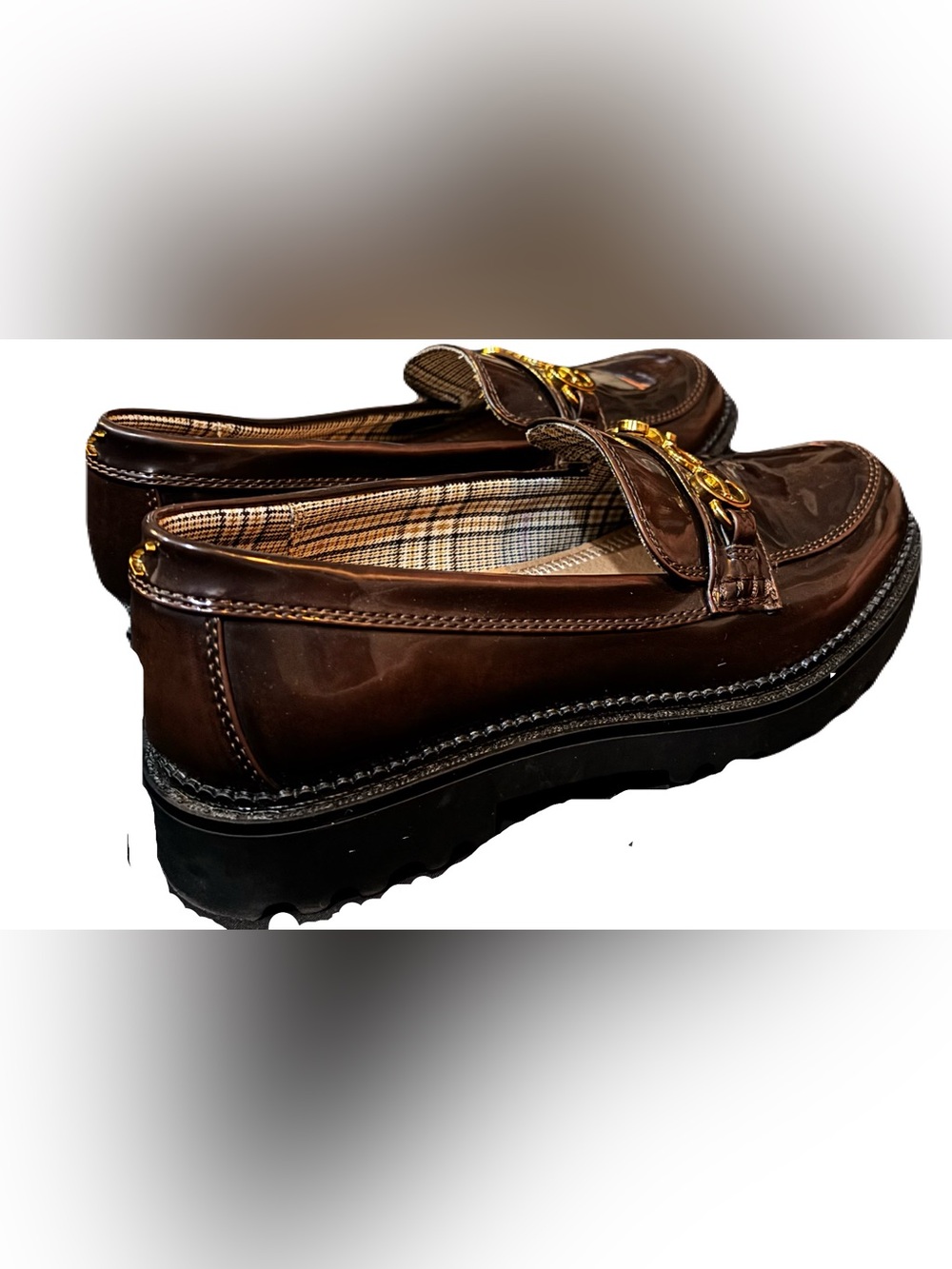 Circus NY by Sam Edelman Deana Patent Loafers Gold Bit
